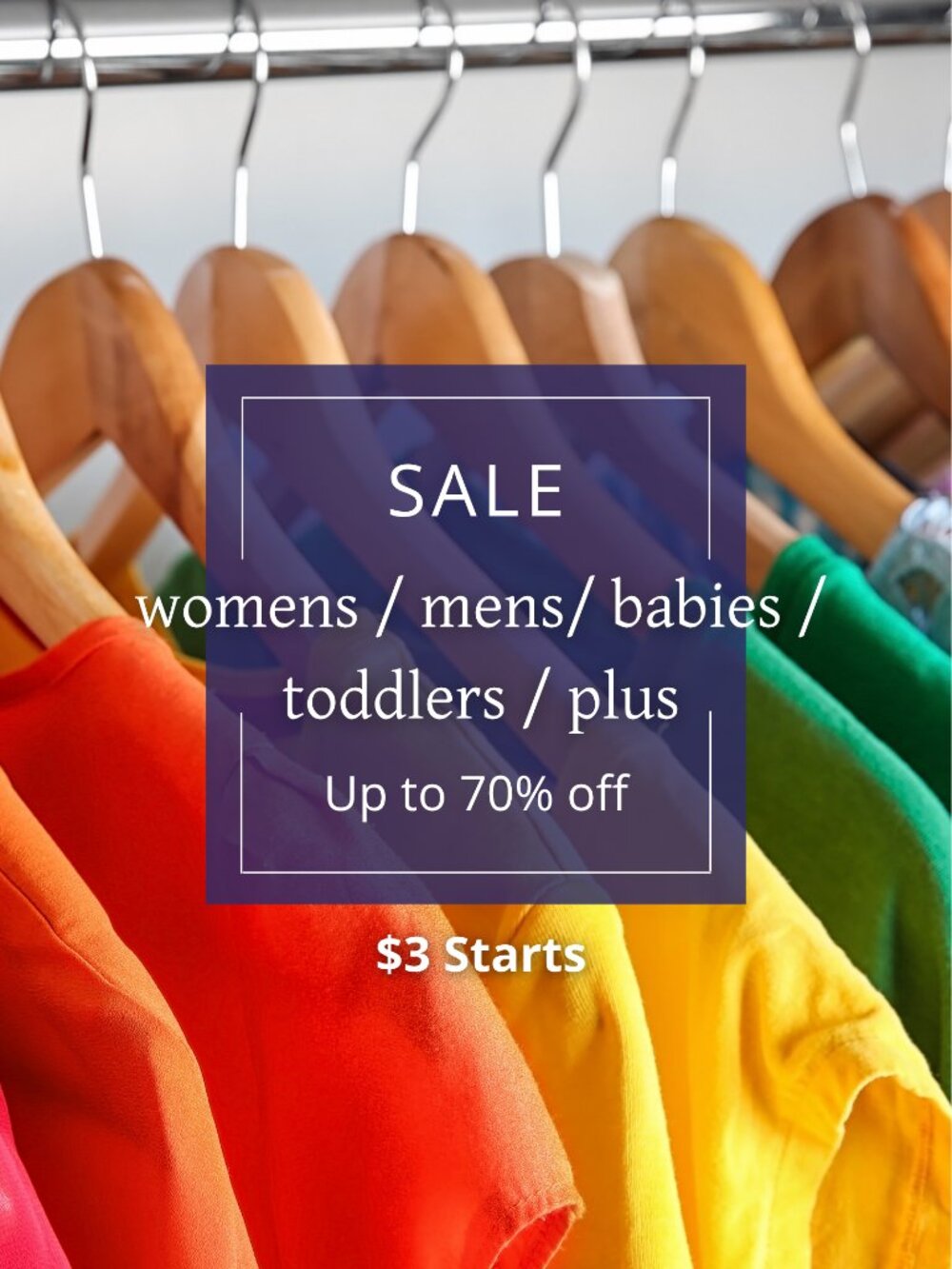 BLOWOUT SALE TODAY WOMENS / MENS / KIDS $3 STARTS